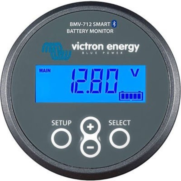 Inverters R Us Victron Energy Battery Monitor BMV-712 Smart with Bluetooth Inside, Grey, ABS Plastic, 6, 5 - 70 VDC BAM030712000